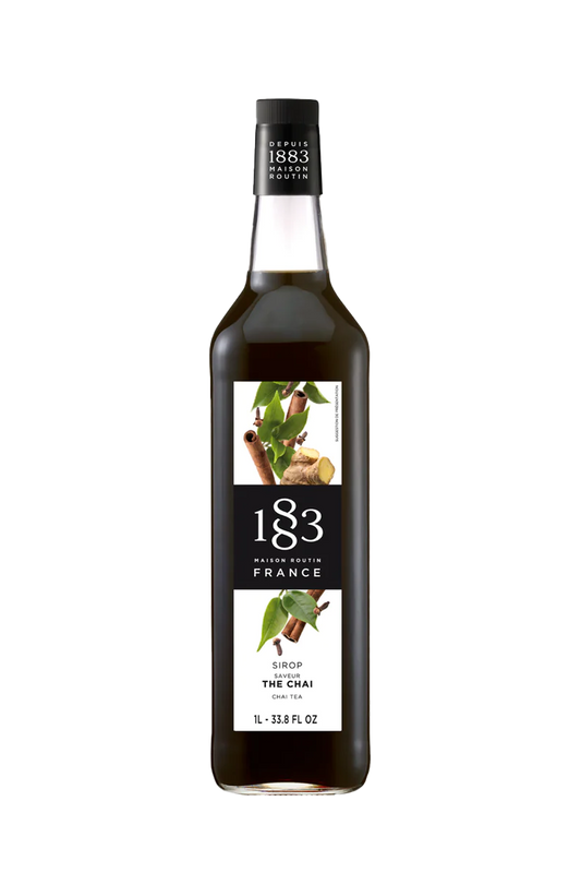 1883 Coffee Syrup - Chai Syrup - 2 x Glass Bottle Pack