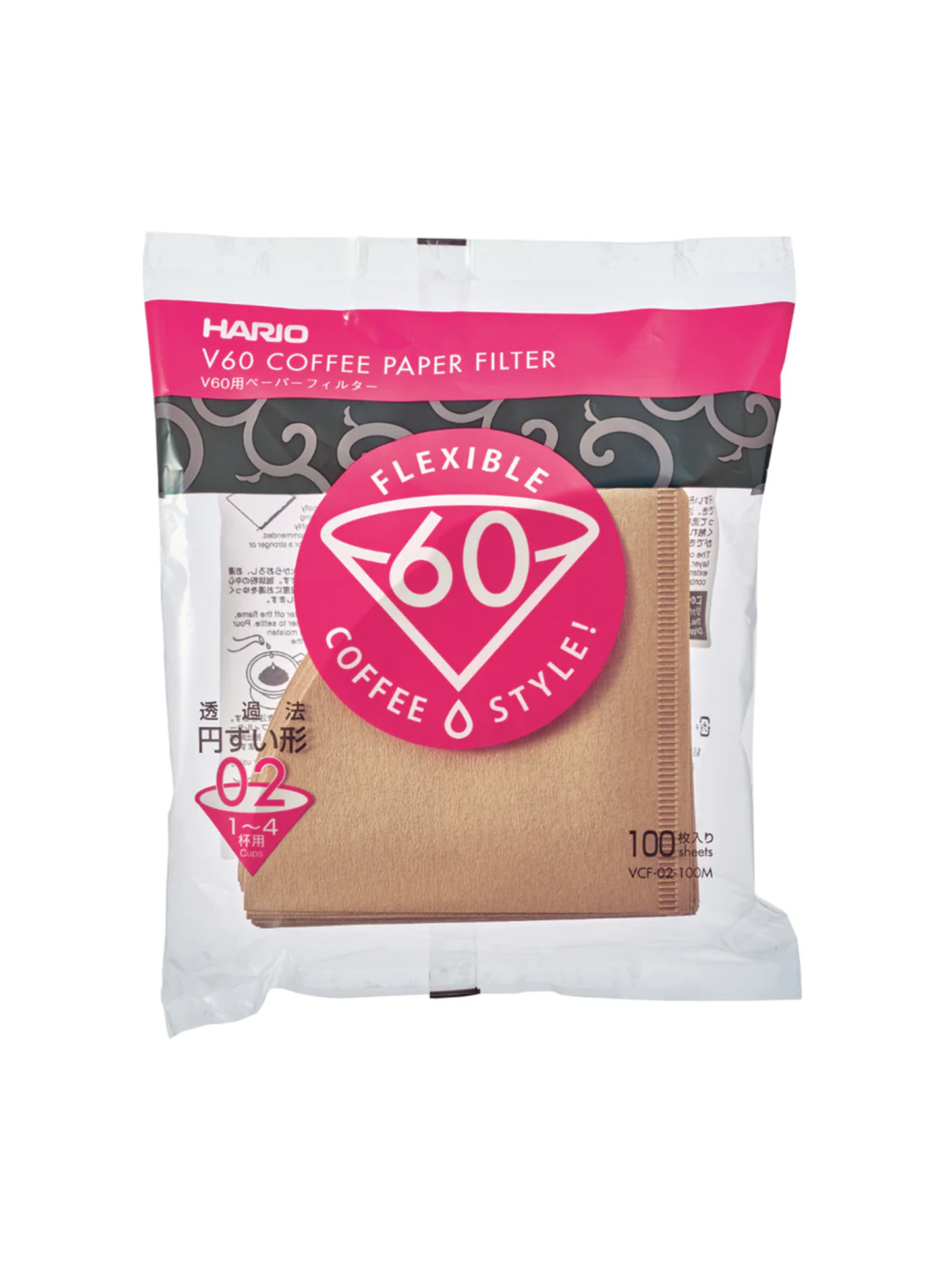 V60-02 Filters Brown (100 Pack)