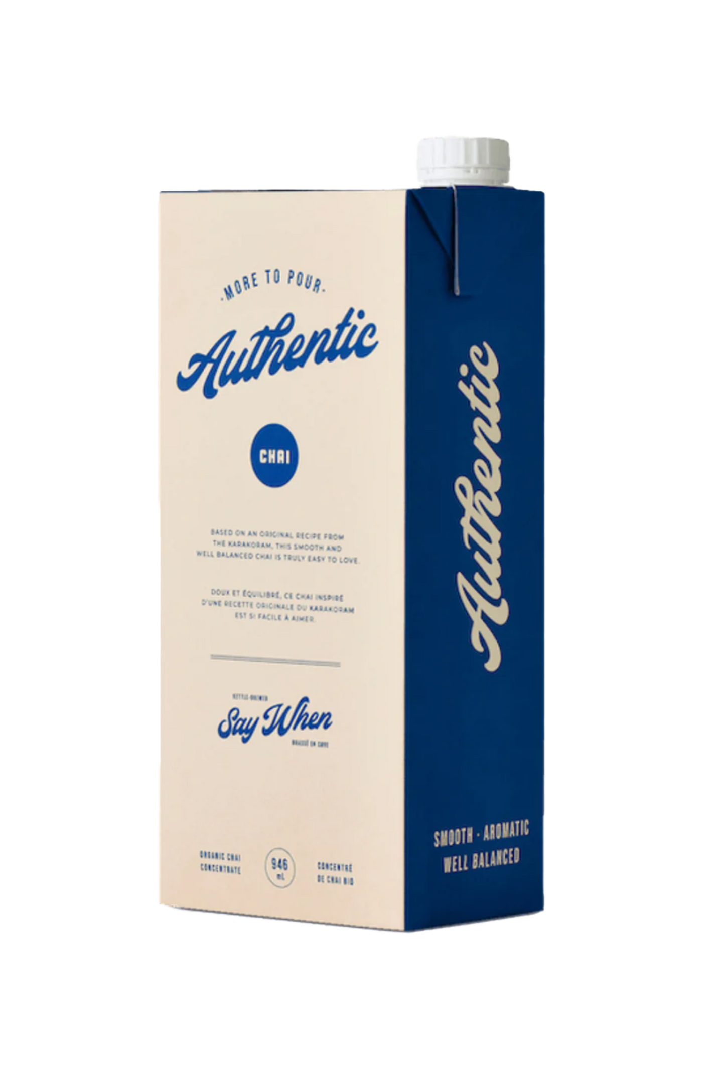 WS | Say When - Authentic Chai Concentrate - 12 x 32 oz Case