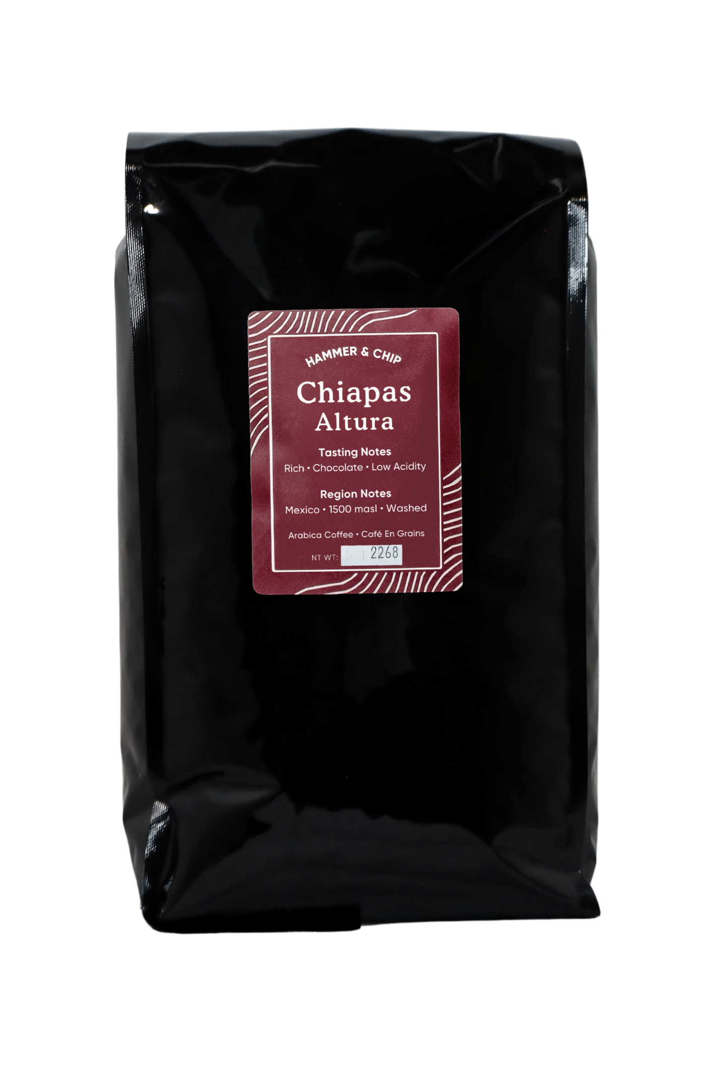 WS | Chiapas, Mexico - Single Origin, Dark - 2268 gram | Whole Bean