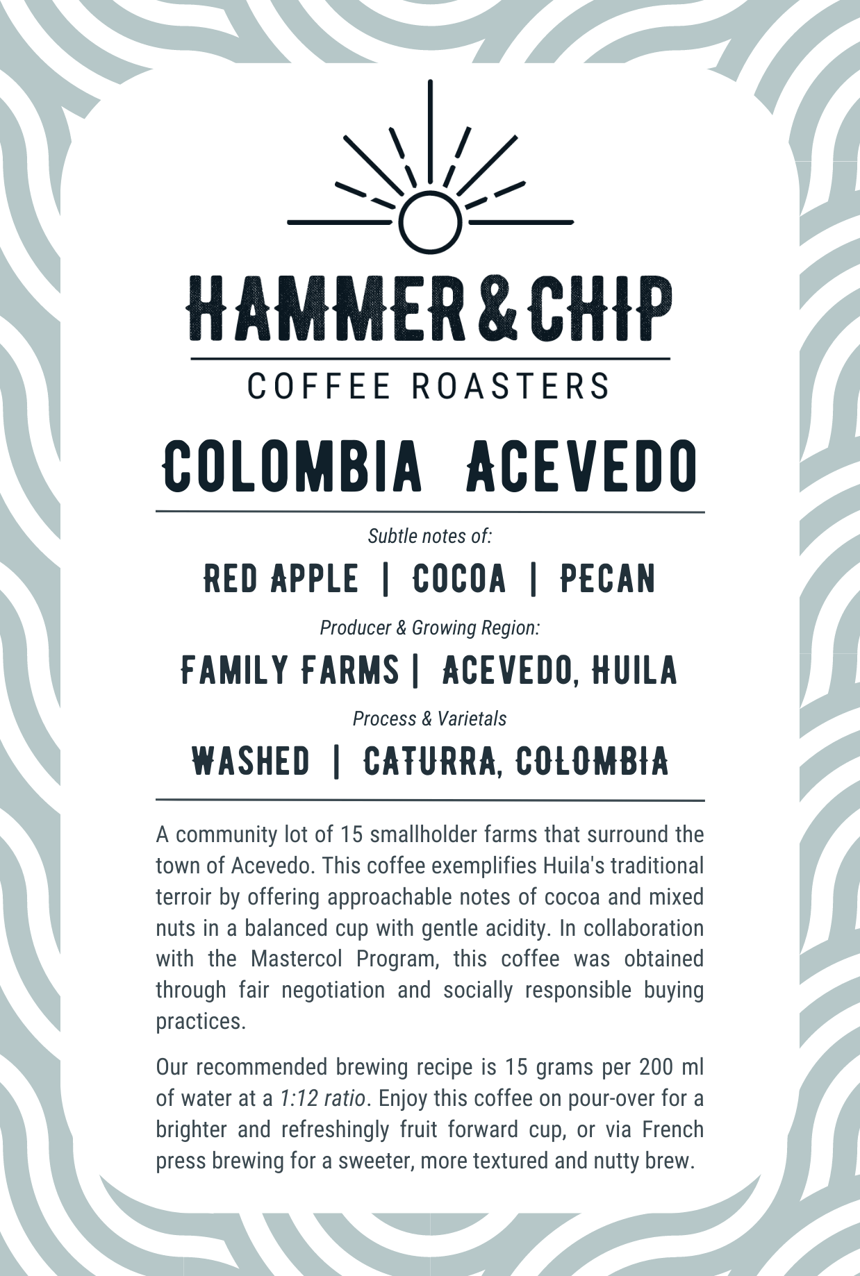 Colombia Acevedo - Sweet & Vibrant Filter Coffee