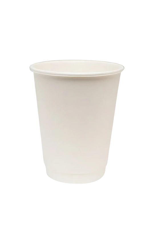 WS | 12 oz Double-Wall  Paper Hot Cups - Compostable (500/Case)