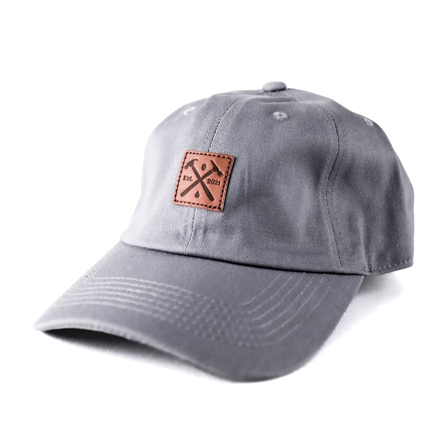 Leather Patch Dad Hat - (O/S)